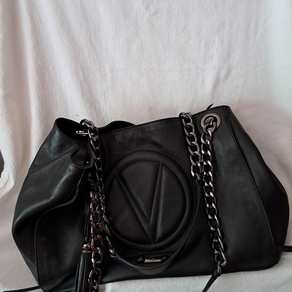 Valentino by Mario Valentino Verra Logo Leather Shoulder Bag - Picture 4 of 10